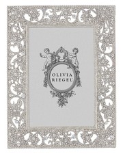 Olivia Riegel Flora 4X6 Photo Frame Silver