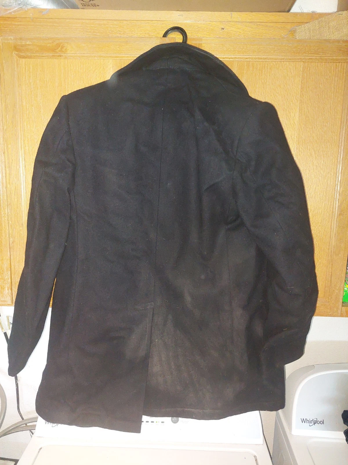 DSCP Quarterdeck US Navy Peacoat 40L Black Wool Vintage image 3