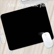 Gaming Mouse Pad Black Anti Slip Rubber Mat for PC Laptop Office