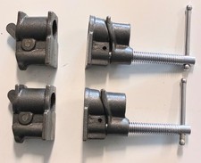 4 Pc 3/4” Pipe Bar Clamp Set Heavy Duty Cast Iron Woodworking