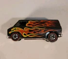 Mattel Inc Hot Wheels Black Flame Van Car Red Line 1974