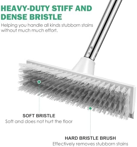 Floor Scrub Brush With Long Adjustable Handle