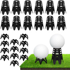 24 Pack Golf Simulator Tees 12 Tall 12 Short Reusable Plastic Tees Set