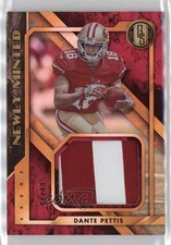 2018 Panini Gold Standard Newly Minted Memorabilia Prime 44/49 Dante Pettis 05fy
