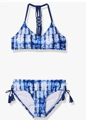 Kanu Surf Girls' Willow V-Neck Bikini Beach Sport 2-Piece Swimsuit Girls: 12 NWT