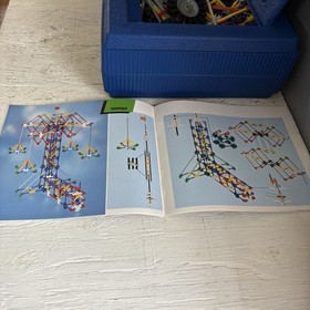 Complete 1800 piece K'NEX Giant Set 60020 (50) Instructions Plastic Blue Box 