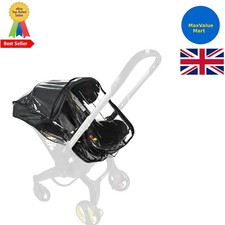 Image of Doona Stroller Rain Cover - Windproof & Waterproof, Double Zipper | Easy Fit