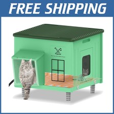 Weatherproof Heated Cat Shelter - Insulated Outdoor Haven