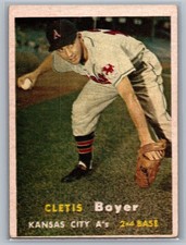 1957 Topps - Clete Boyer #121 (RC) - VG-EX