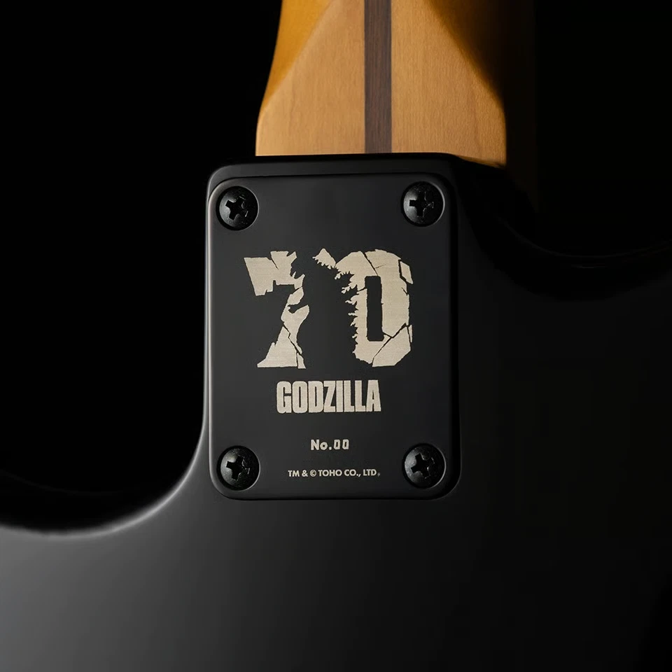 Fender Made in Japan Godzilla Stratocaster Godzilla Black back view