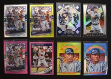 Lot Of (8) Aaron Judge 2020 Panini Optic Prizm Silver Colors & Crusade Titan