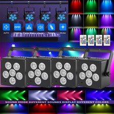 80W Wireless Par Light Battery Powered RGBWAUV LED Par Can Uplights Remote APP