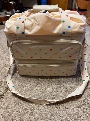Temptations Bake & Take By Tara Polka Dot 10 Piece Ovenware Set W/ Insulated Bag