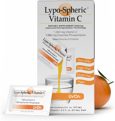 Lypo Spheric Liposomal Vitamin C 1000Mg - No Sugar, Immune Support, Plant Based 