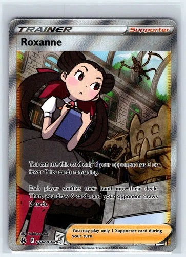 Roxanne GG66/GG70 Ultra Rare Crown Zenith Galarian Gallery Pokemon Near Mint