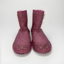 ugg australia boots Classic 2 Boots Pink Leopard Size 4