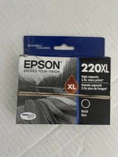 Genuine Epson 220XL Black Ink Cartridge - T220XL120 - High Yield - New Sealed