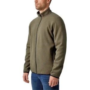 32 Degrees Men's Full Zip Sherpa Lined Jacket Green Choisissez une taille Nouveau