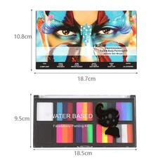 Kids Adults Face Paint Palette With A Brush Professional Face Painting 1Pc