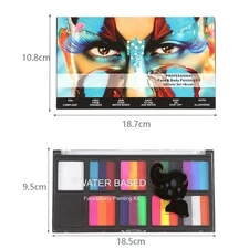 Kids Adults Halloween Art Theater Face Painting Kit High Pigment Raves 1Pc