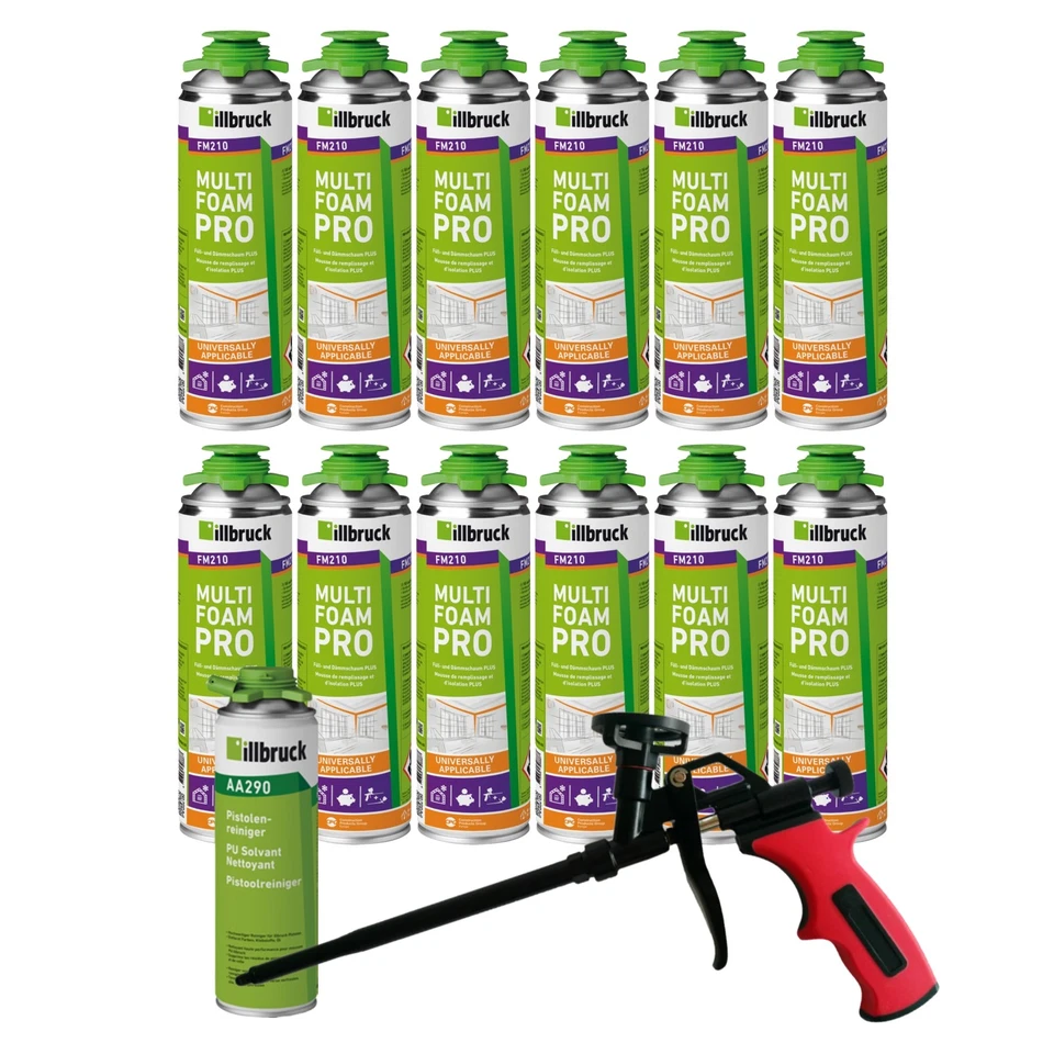 TREMCO ILLBRUCK illbruck FM210 Fenster- und Fassadenschaum 750ml Kombisets inkl. Reiniger