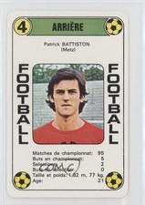1977-78 AGEducatifs Fútbol Francia Patrick Battiston #4LG g6p
