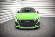 Maxton Design Frontlippe V.2 passend für Audi RS3 Limousine 8Y schwarz Hochglanz