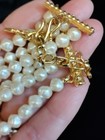 Liz Claiborne Gorgeous Vintage 3 Strands Of Faux Pearl Necklace  — photo 2
