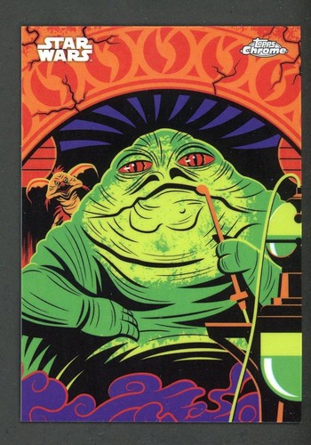 2025 Topps Chrome Star Wars Jabba The Hut Kyber Light Case Hit SSP KL-12