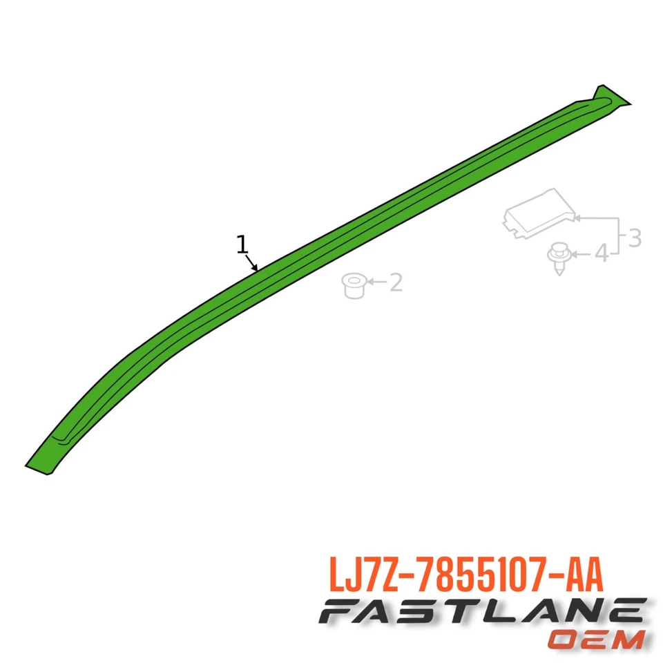 Riel de techo izquierdo Lincoln Corsair 2020-2025 nuevo OEM LJ7Z-7855107-AA Foto 3 de 4