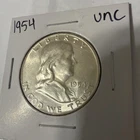 1954 P-S Silver Ben Franklin Half Dollar 50c Uncirculated BU