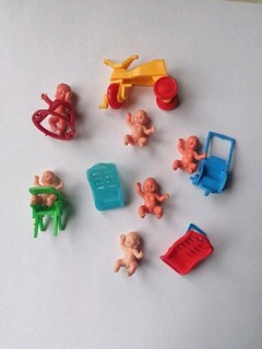 Konvolut 1978/79 Babys mit Zubehör viele Varianten Unikat (bitte lesen)