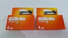 2 X Gillette Fusion5 Razor Blade Refills 4 Pack | Genuine Replacement Cartridges 8.00 per razor