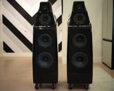 Wilson Audio Alexia 1 Full Range Speakers in Gloss Black with Crates EXCELLENT