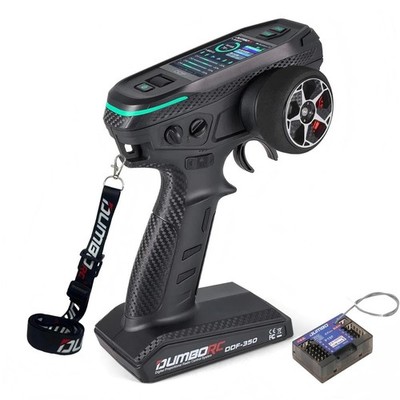 DUMBORC DDF-350 with P10F RC Radio Transmitter and Receiver 10 Small, Black 
