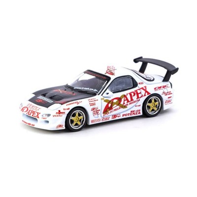 Tarmac Vertex Mazda RX-7 (FD3S) A´PEX D1 Project weiss/rot 1:64