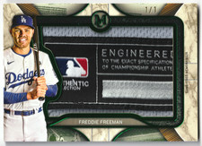 Freddie Freeman 2025 Topps Museum Collection Memorabilia Laundry Tag Patch #1/1