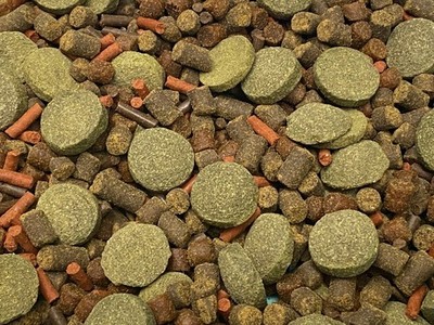 LARGE Bottom Feeder Food Mix With Soft Bits Pleco Carnivore Catfish Krill A443
