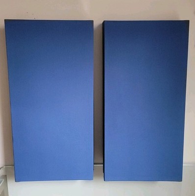 6 Sound Absorbing Acoustic Wall Panels in Navy - SET of 6