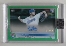 2022 Topps Clearly Authentic Auto Green 74/99 AJ Alexy #CAA-AA Auto 0hw6