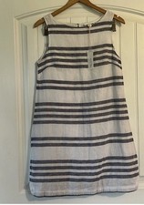 BeachLunchLounge Linen Blend Shift Dress Small