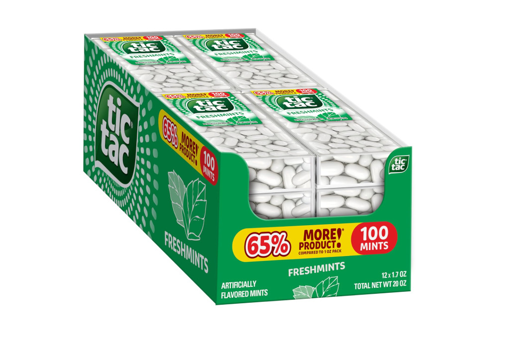 Мятные леденцы Tic Tac Freshmint Breath 17 унции в упаковке 12 штук 5790₽