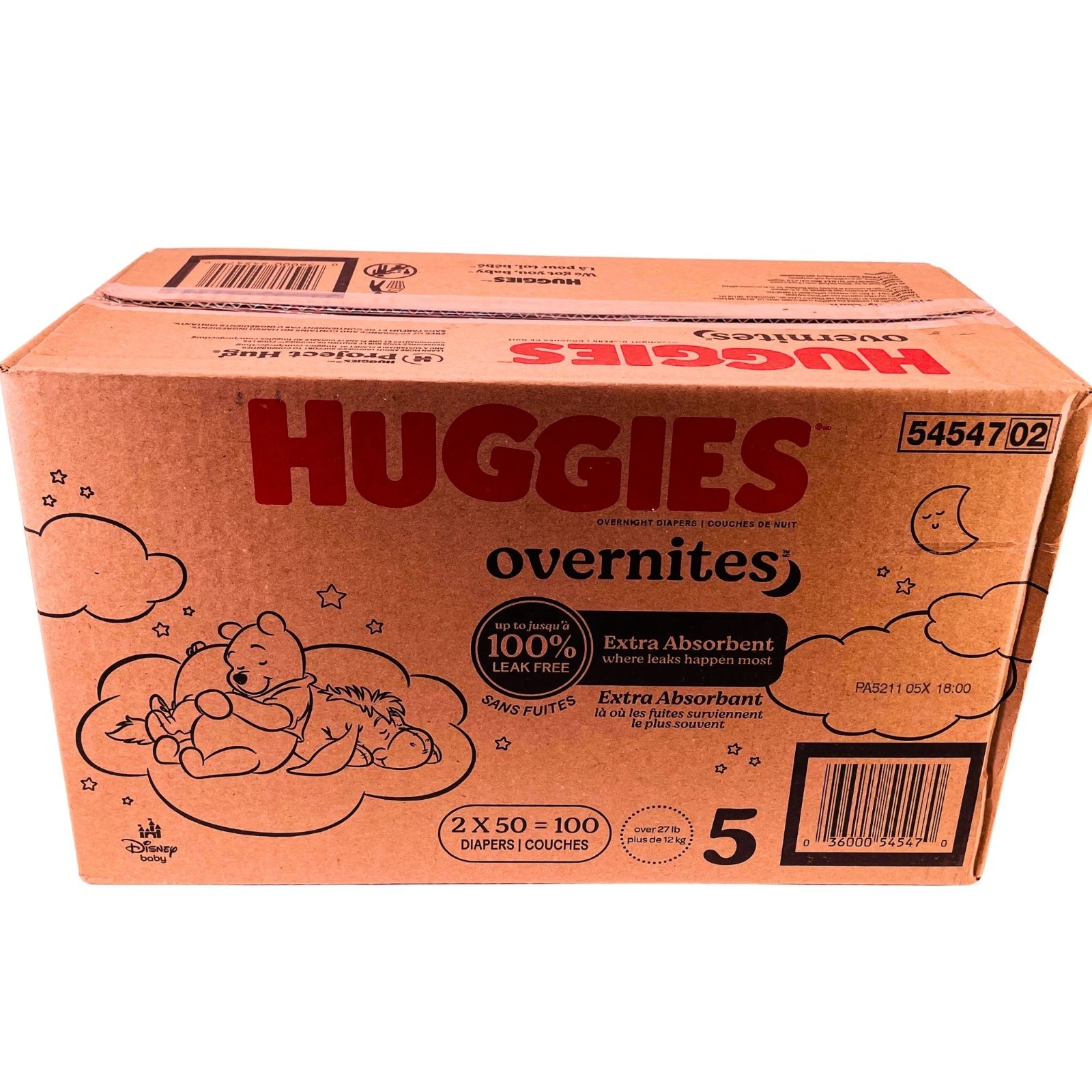 Huggies Overnites Diapers Size 5 (100 Count) – New
Opens in a new window or tab