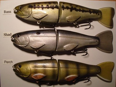 Jerry Rago 9 Inch Glideator Floater Top water Glide bait 3 colors to pick from