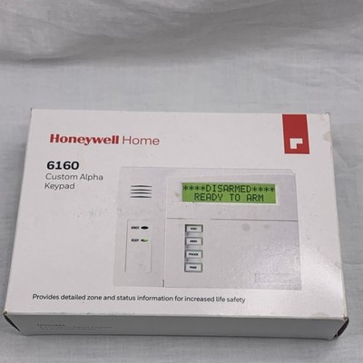 Honeywell Home 6160 Custom Alpha Keypad, Alpha Numeric, White (MPN 6160)