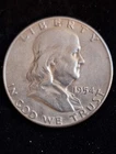 1954-D 50C Franklin Half Dollar AU-BU