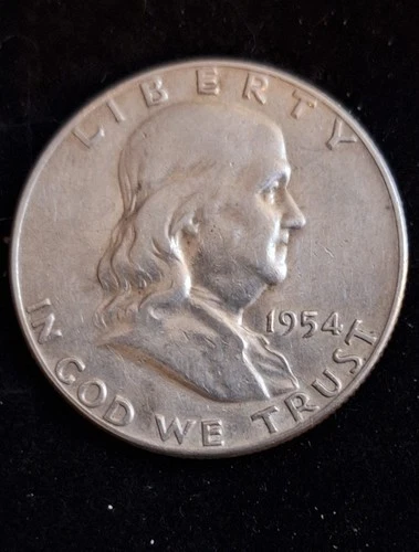 1954-D 50C Franklin Half Dollar AU-BU
