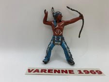 SOLDATINO CROMOPLASTO GRANDE INDIANO CON ARCO SCALA 1:32 SENZA BASE