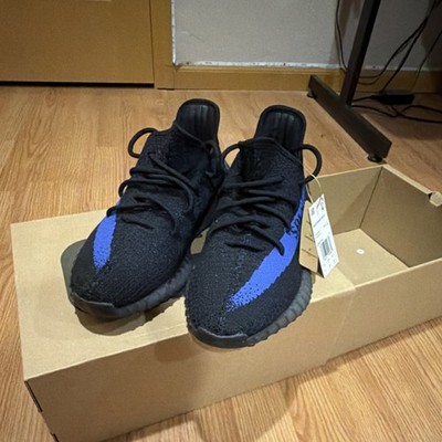 adidas Yeezy Boost 350 V2 GW3774 MX Rock Black Blue Low Top Primeknit  Sneakers | eBay