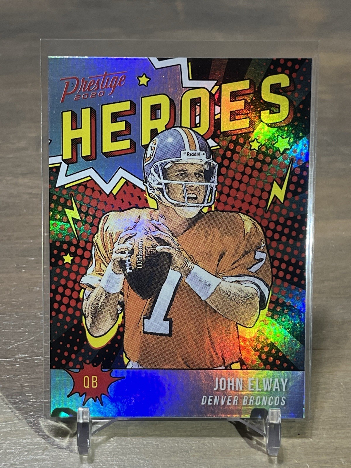 2020 Panini Prestige John Elway Heroes #HE-JE Denver Broncos